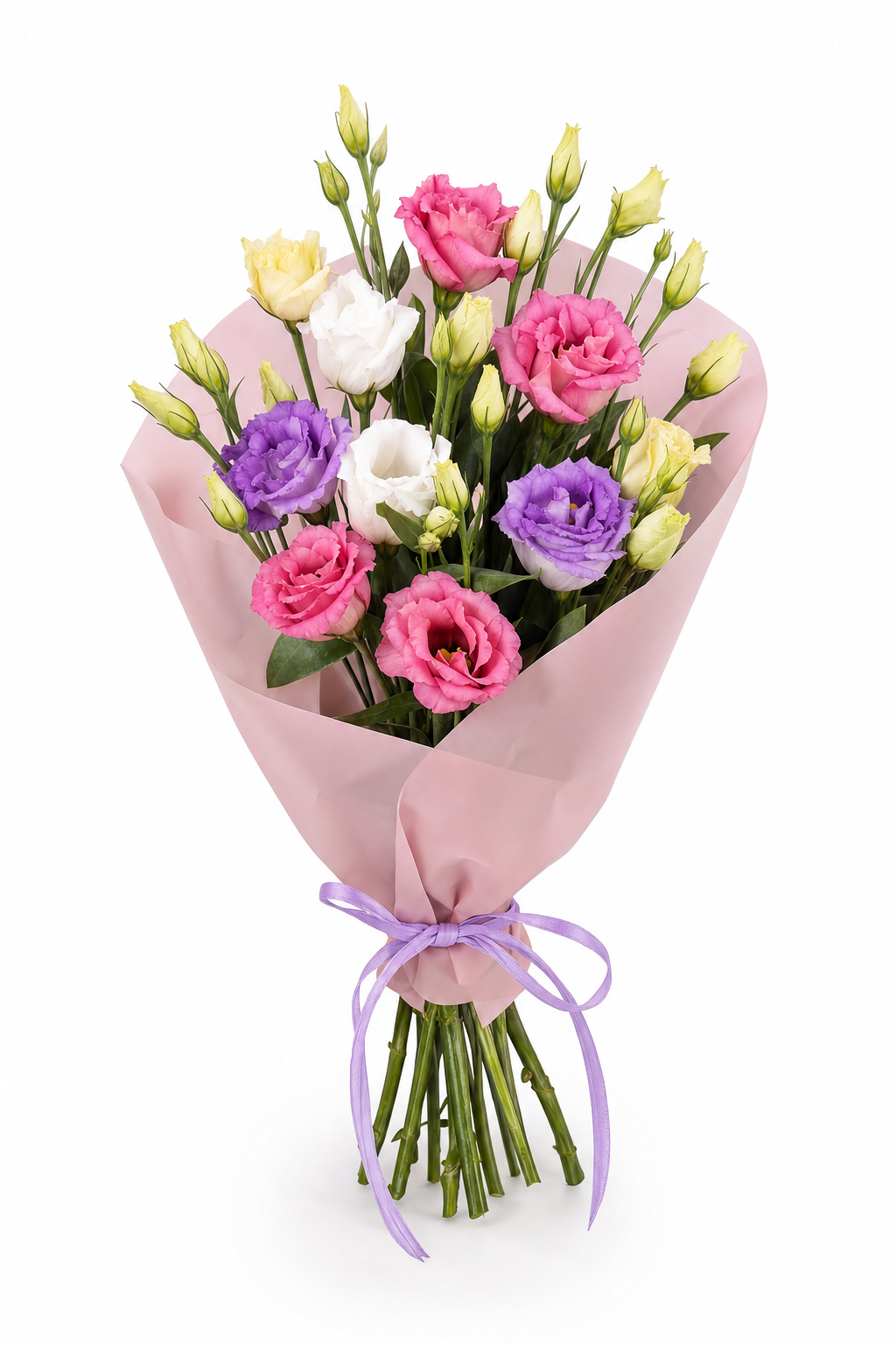 Buchet cu lisianthus