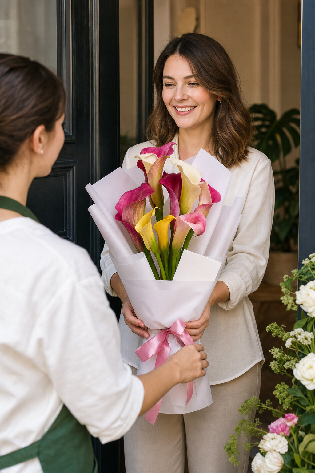 Buchet cale multicolore