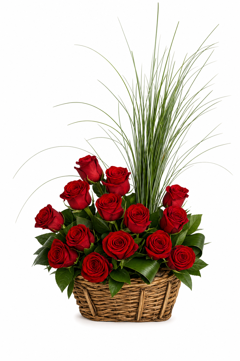 Aranjament Floral Premium cu Trandafiri Roșii