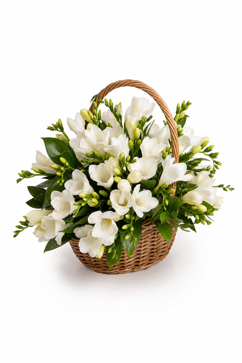 Aranjament Floral Premium cu Frezii Albe