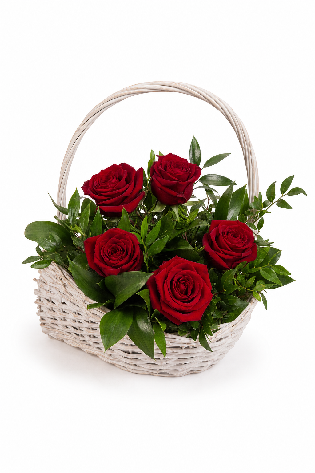 Aranjament Floral cu Trandafiri Roșii